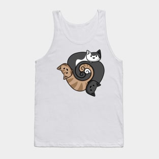 Cats With Spiral Tails Tank Top